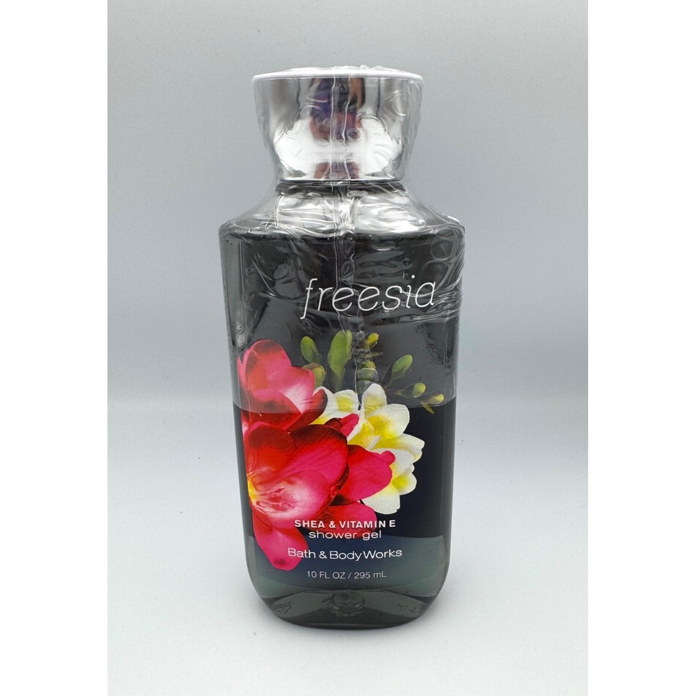 RARE Discontinued Bath & Body Works Freesia Shower Gel 10oz - New & Sealed